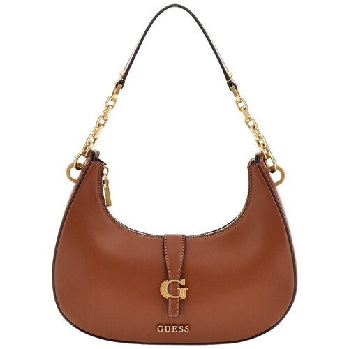 Guess Ročne torbice KUBA TOP ZIP SHOULDER BAG Kostanjeva Slike