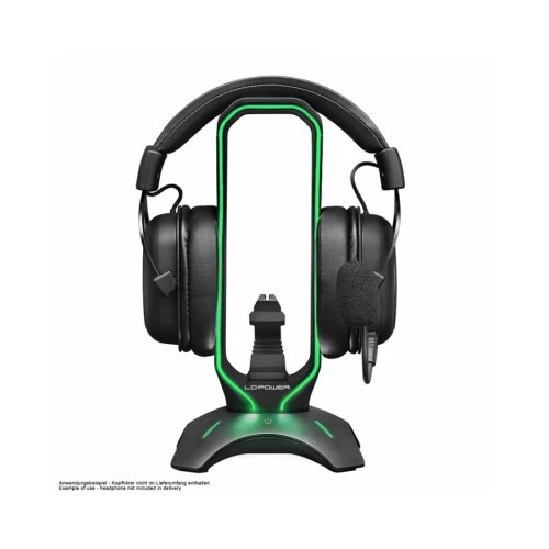 LC Power LC-HUB-HEAD-BUNGEE USB 3.0 Hub, Headphone Holder Slike