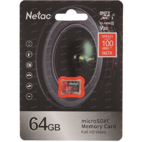 Netac Micro SDXC 64GB P500 Extreme Pro NT02P500PRO-064G-S Slike