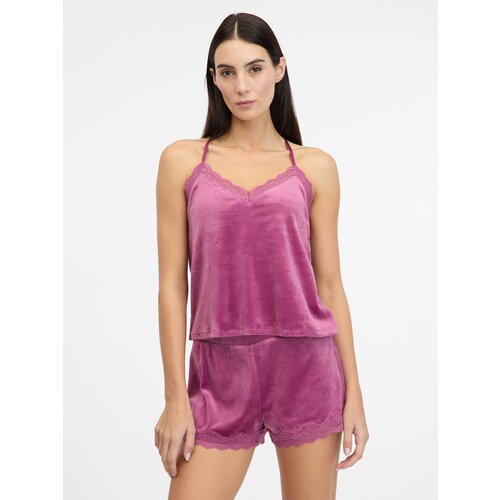 Orsay Pink women's suede pajama top - Women's Cene