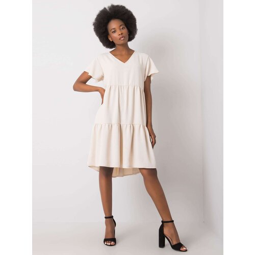 RUE PARIS Dress-WN-SK-842.01P-light beige Slike