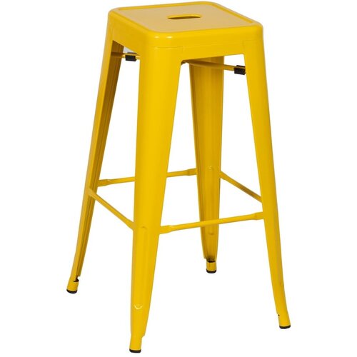 Ixia Rumeni kovinski barski stoli v kompletu 2 ks (višina sedeža 76,5 cm) – Cene
