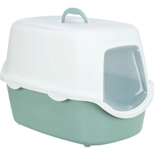 Trixie zaprti WC za mačke Vico 40 &amp;times; 40 &amp;times; 56 cm, zeleno/bel Slike