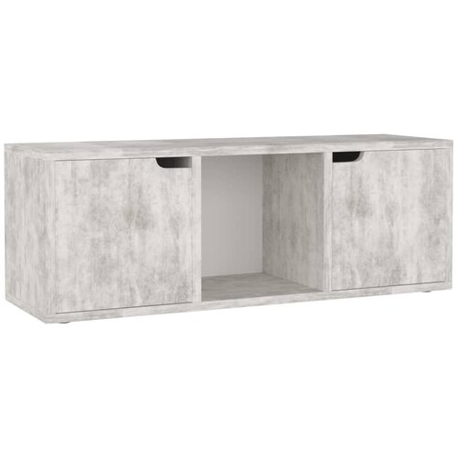 Maison Chic TV omarica - TV stojalo - Televizijska omarica betonsko siva 88,5x27,5x30,5 cm inženirski les, (21701347) Slike