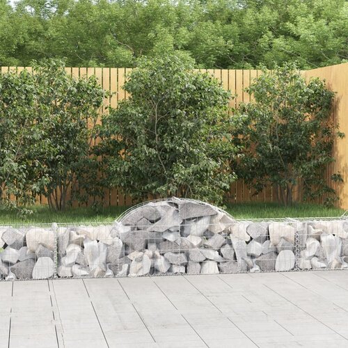 vidaXL Lučne gabionske košare 3 kom 200x30x40/60 cm pocinčano željezo Cijene