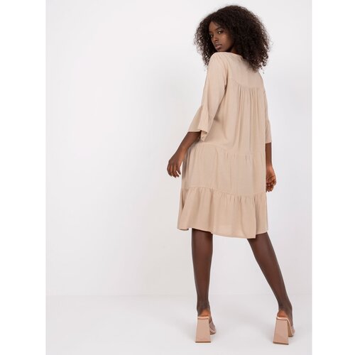 Fashion Hunters Beige dress with ruffles Humility Slike