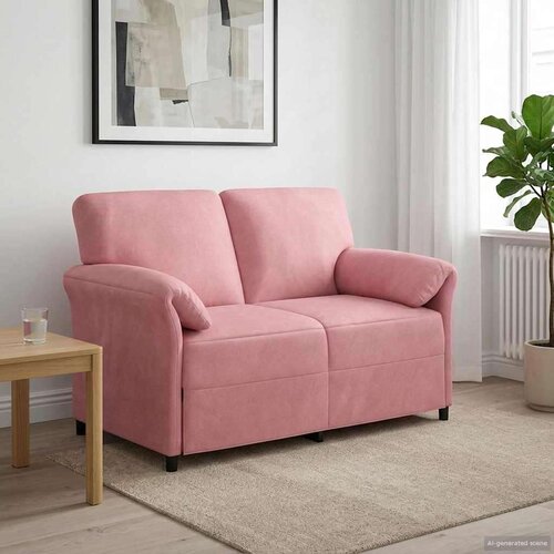 SOFA za dvije osobe Ružičasta 138 x 83 x 95 cm Bar&scaron;un - Ružičasta 2-Sjedalo (120 cm) Cijene