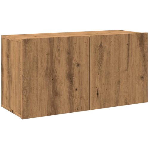 Maison Chic Stenska TV omarica - TV stojalo - Televizijska omarica artisan hrast 80x30x41 cm, (21699110) Slike