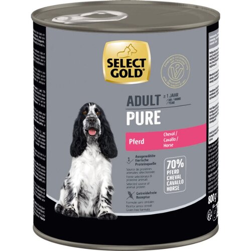 Select Gold Pure Adult konjetina, konzerva 800 g Slike