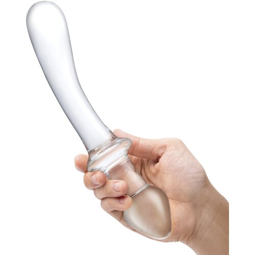 Gl&amp;auml;s Glas Classic Curved Dual-Ended Dildo Slike
