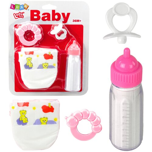 Doll Accessories Set Pacifier Bottle Diaper Rattle Cene