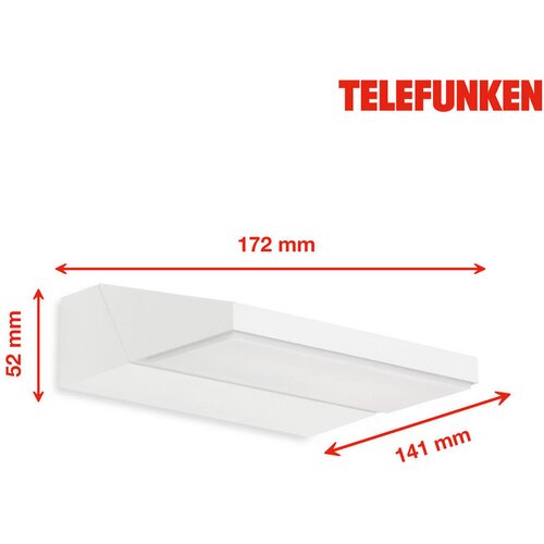 Lesnina XXXL Telefunken - LED spolja&amp;scaron;nje zidno svetlo LED/10W/230V IP44 belo Slike