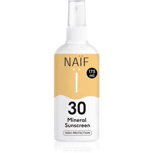 Naif Sun Mineral Sunscreen SPF 30 za&amp;scaron;čitno pr&amp;scaron;ilo za sončenje SPF 30 175 ml Slike