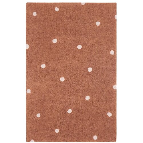 Lorena Canals Ciglasti periv/ručno rađen pamučan dječji tepih 100x150 cm Mini Dot Chestnut – Cijene