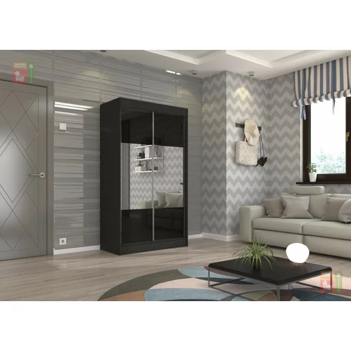 ADRK Furniture Garderobna omara z drsnimi vrati Tamos - 120 cm