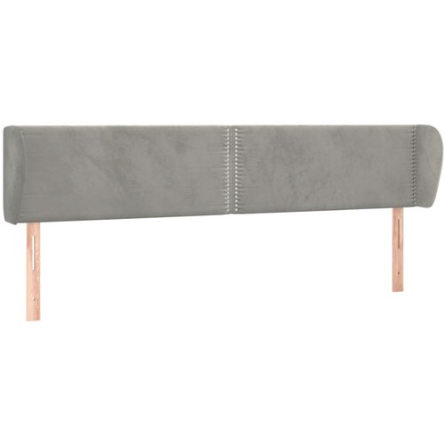 Maison Chic vzglavna omarica - nočna omarica - posteljna omarica z u&amp;scaron;esi svetlo sivo 183x23x78/88 cm žamet, (21713100) Slike