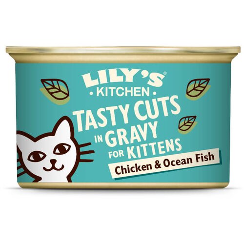 Lily's Kitchen Tasty Cuts v omaki Kitten - piščanec in oceanska riba 85 g Cene