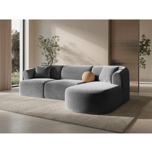 Cosmopolitan Design Svijetlo siva bar&amp;scaron;unasti kutna garnitura (s desnim kutom/s ležaljkom) Campi &amp;ndash; Slike
