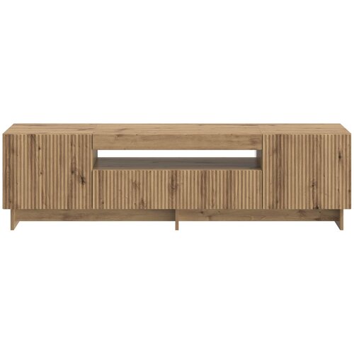  LED TV kabinet Hrast artisan Konstruirano drvo Slike