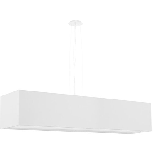 Nice Lamps Bijela viseća svjetiljka sa staklenim sjenilom/s tekstilnim sjenilom Gryfin &amp;ndash; Slike