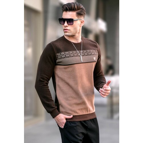 Madmext Sweater - Brown - Regular fit Slike