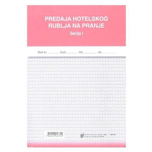 NARODNE NOVINE-UT XII-35 PREDAJA HOTELSKOG RUBLJA NA PRANJE; Blok 3 x 50 listova, 14,8 x 21 cm Slike