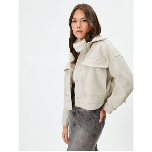 Koton Şahika Ercümen X - Crop Jacket with Cargo Pocket Slike