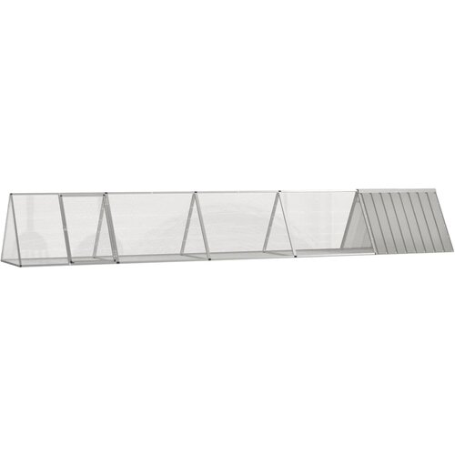 vidaXL Kavez za zečeve sivi 201 5 x 80 5 x 71 cm od pocinčanog čelika Cijene