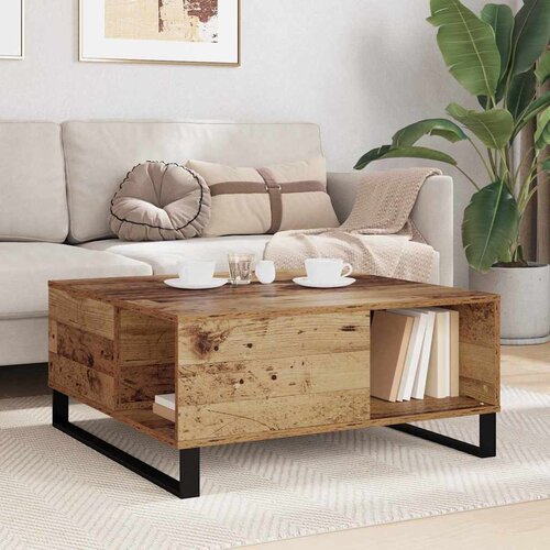  Kava Stol Staro drvo 80 x 80 x 36,5 cm Konstruirano drvo Slike