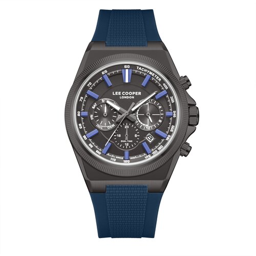 Lee Cooper Muški sat LC08304.069, Sivo kućište, Teget Cene