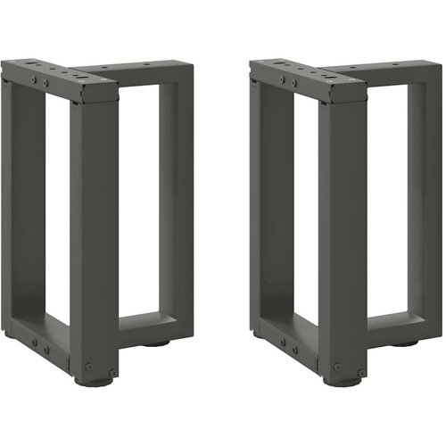  Noge za klubsko mizico v obliki črke T 2 kosa antracitne 28x25x(42-43) cm jeklo, (22123534) Cene