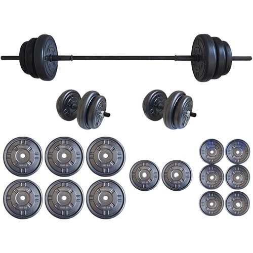  Set tegova Platinum sa &scaron;ipkom, 75 kg, Crni Cijene