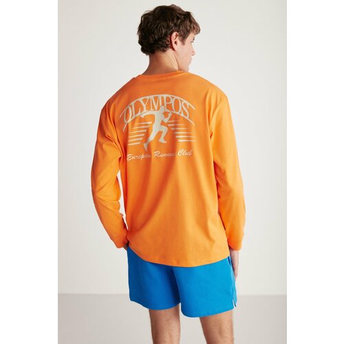 GRIMELANGE T-Shirt - Orange - Oversize Slike
