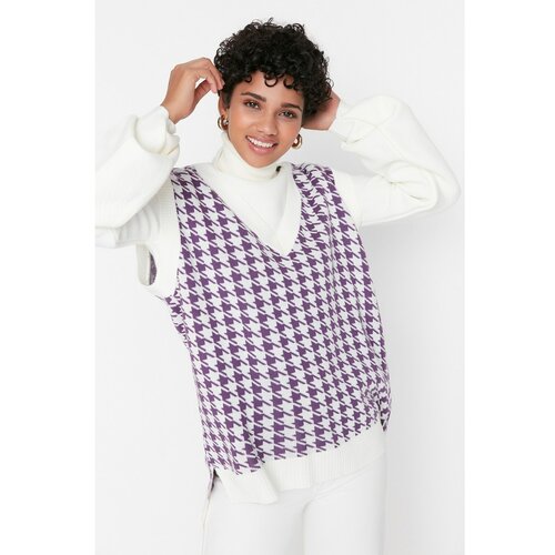 Trendyol Purple Knitwear Sweater Slike