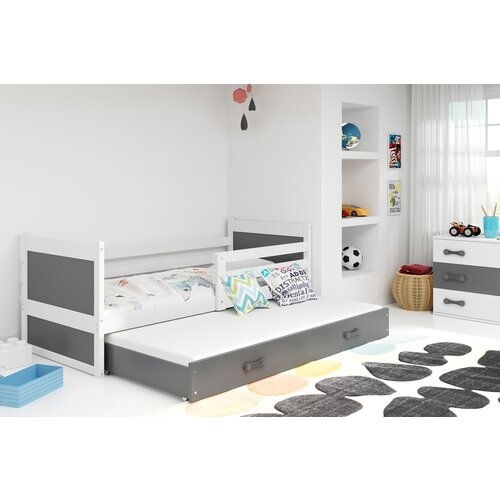 BestBed Krevet RICO s dodatnim le�ajem (razli�ite kombinacije boje)-Bijela-Grafit Cijene