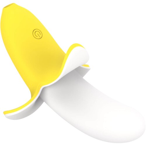 Lonelyi Lonely - vodoodporen vibrator z banano, ki ga je mogoče ponovno napolniti (rumeno-bel) Cene