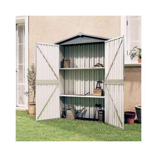 vidaXL Vrtna lopa siva 107,5x46x183 cm pocinkano jeklo Cene