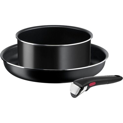 Tefal Aluminijski set posuđa 3 kom Ingenio Easy Cook & Clean Black - Cene