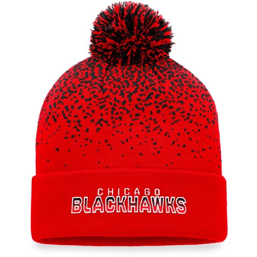 Fanatics Iconic Gradiant Beanie Cuff with Pom Chicago Blackhawks Winter Hat Slike