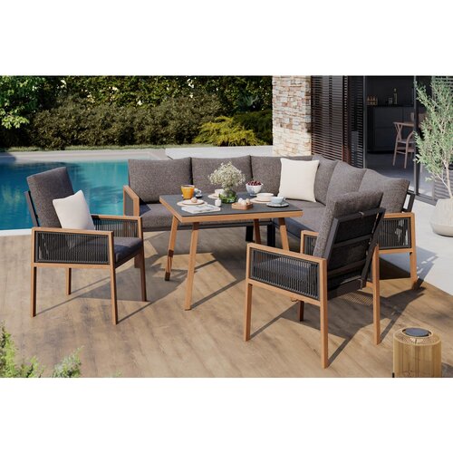Ambia Garden jedilna lounge garnitura tkanina aluminij Cene