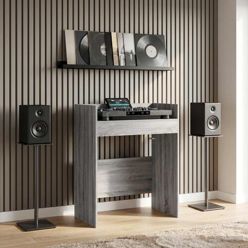 Dj stol Siva Sonoma 82 x 45 x 102 cm Konstruirano drvo Slike