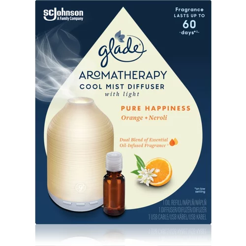Glade Aromatherapy Pure Happiness aroma difuzer s punjenjem Orange + Neroli 17,4 ml