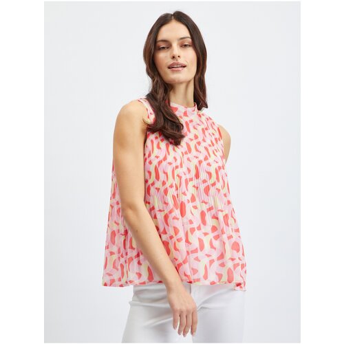 Orsay Pink Women Patterned Blouse - Women Slike