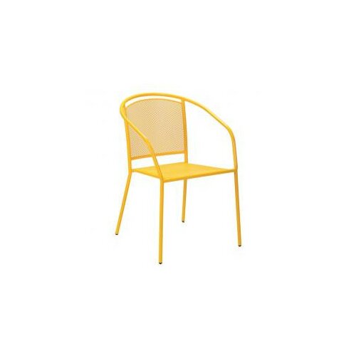Arko baštenska metalna stolica žuta 051115 Slike