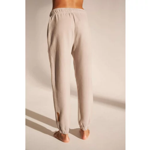 Fashionhunters Light gray Hanover MOTHER EARTH recycled sweatpants