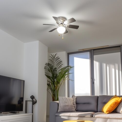  ZEVENTI - Plafonski ventilator GALDANA 1xE27/60W/230V siva/bela Slike