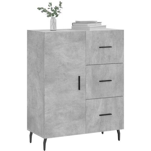  Komoda siva boja betona 69,5x34x90 cm od konstruiranog drva Slike