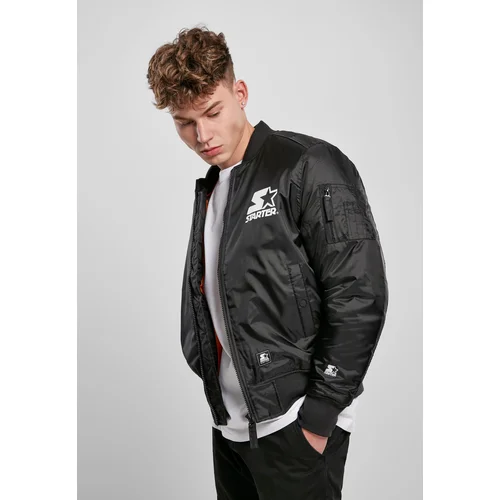 Starter Black Label Starter Jacket The Classic Logo Bomber Jacket Black