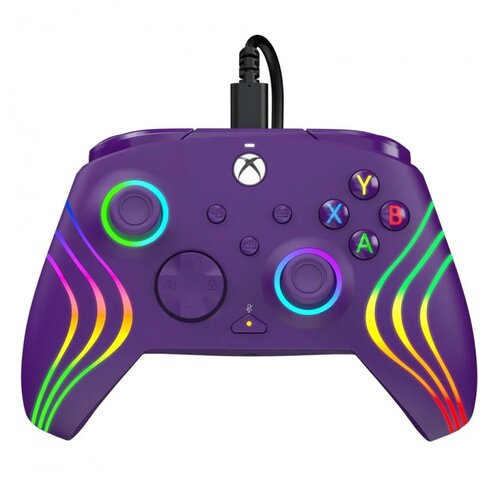  XBOX Wired Controller Afterglow Wave Purple Cene