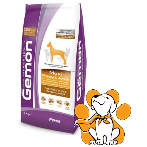 Gemon maxi Puppy Junior with Chicken and Rice 3kg, Hrana za Velike Štence Cene